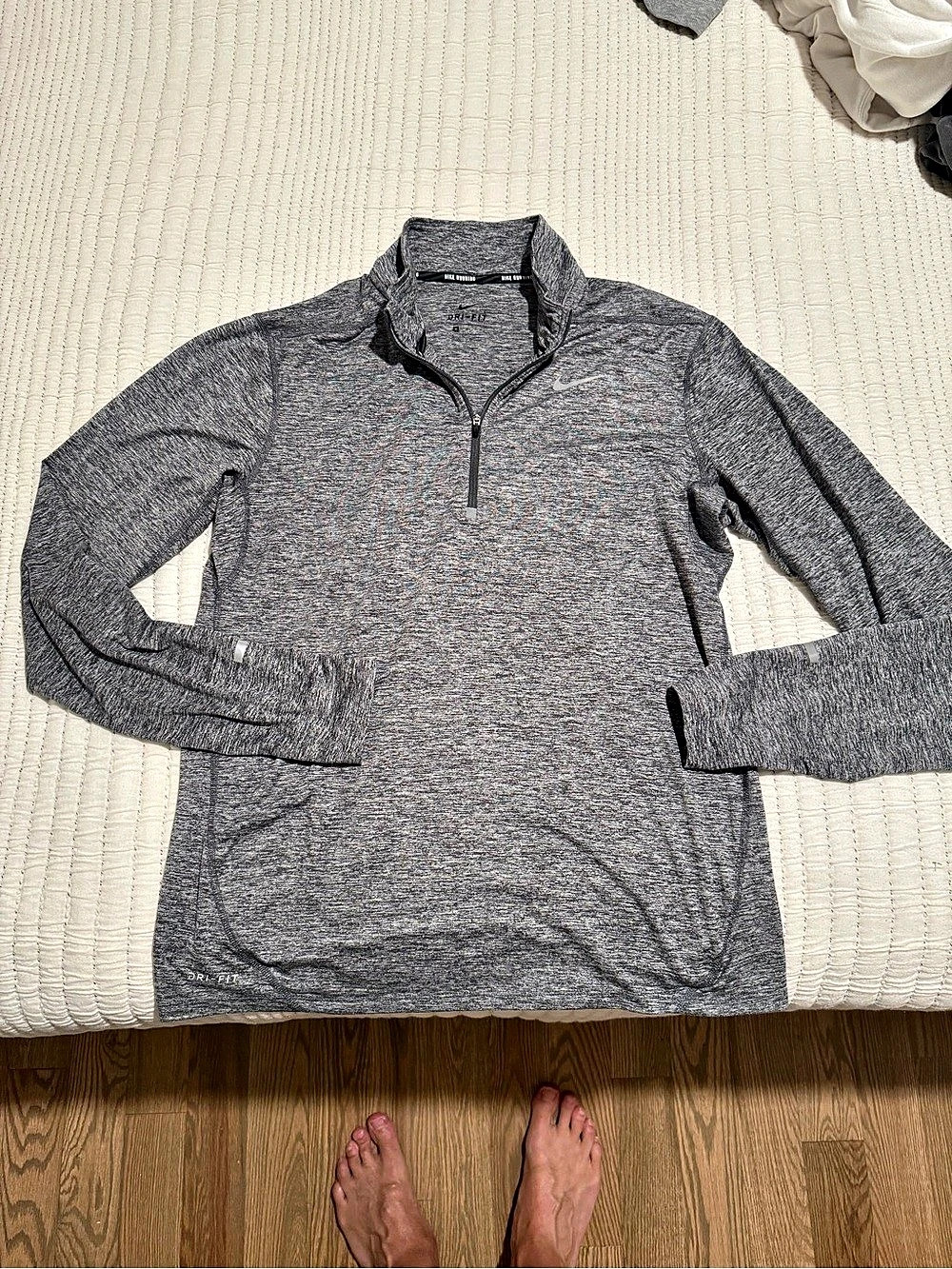 Nike Dri-FIT Element Half-Zip Pullover Gray